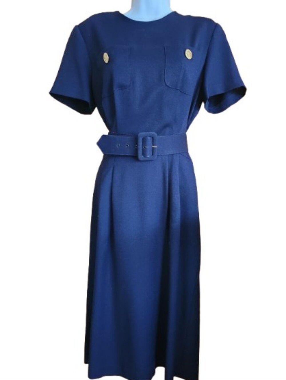 Leo Narducci VTG Dress Navy Blue